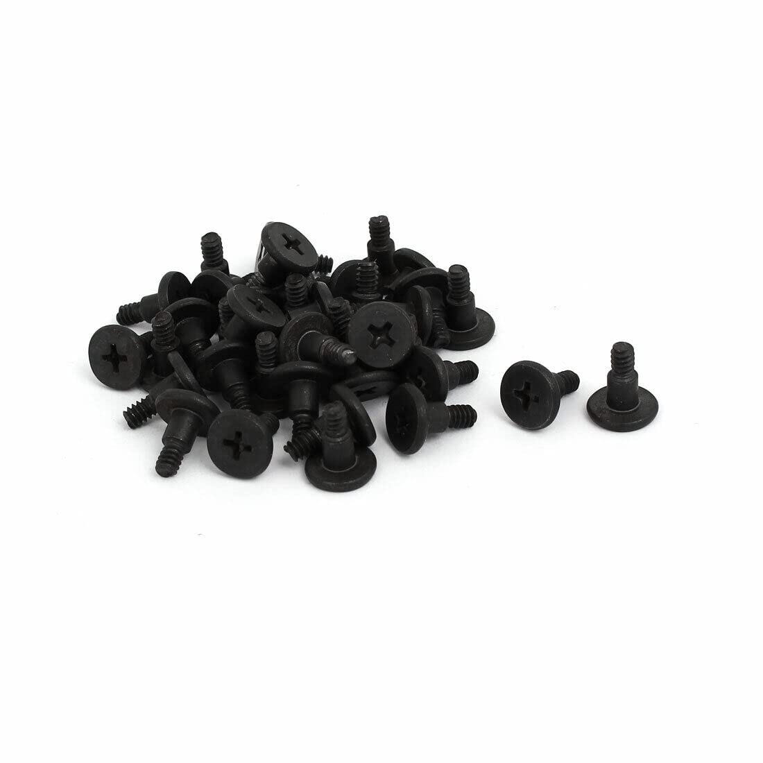 Tool parts Laptop Computer Shockproof Flat Head BoltsHard Drive Screws Black 40pcs