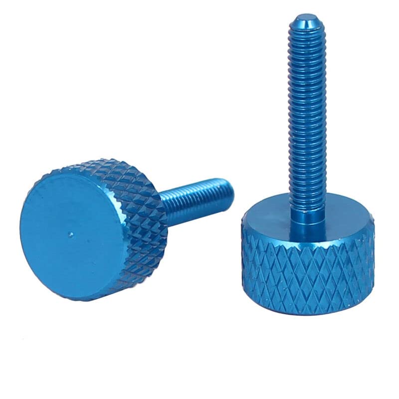 Tool parts Computer PC Graphics Card Knurled Head Thumb Screws Sky Blue M3x16mm 10pcs