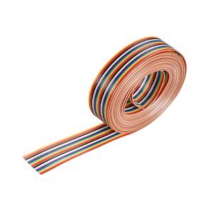 tool parts idc rainbow wire flat ribbon cable 24p 1.27mm pitch 5meter/16.4ft length