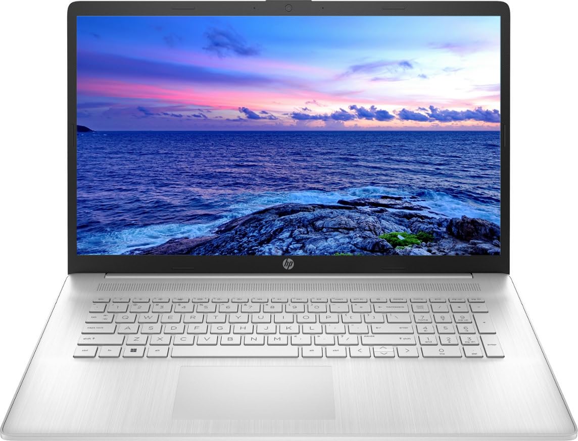 HP Newest 17.3 FHD IPS Micro-Edge Laptop, AMD Ryzen 5 5500U 6-core(Beat Intel i5-1135G7), 16GB DDR4 RAM, 256GB SSD+1TB HDD, WiFi, Bluetooth, Numpad, HDMI, Webcam, Win11