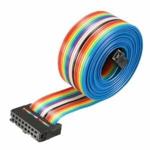 tool parts idc rainbow wire flat ribbon cable 16 pins 148cm length 2.54mm pitch type-c