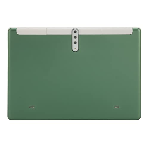 Qinlorgo Tablet PC, Dual SIM Dual Standby Green 5MP Rear Camera 100-240V T10W 10.1 Inch HD Tablet for Calling (US Plug)