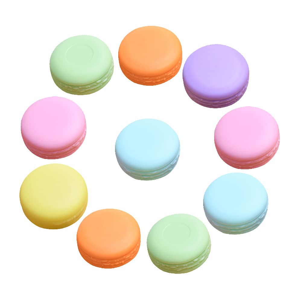 10 Pcs Colorful Plastic Makeup Containers Travel Face Cream Jars Empty Cosmetic Sample Jar Refillable Toiletries Container Cute Lotion Jars for Scrubs