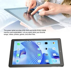 Shanrya Grey Tablet, 3 Card Slot 5G WiFi 4GB RAM 64GB ROM Octa Core CPU 10.1 Inch Reading Tablet for Study (US Plug)