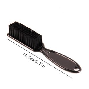 Broken Hair Cleaning Brush Retro Oil Head Brush Hairdressing Tool Soft Hair Brush Haircut Small Brush Stuff for Womens Hair (Black, One Size)