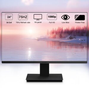 Lenovo Desktop Computer PC Monitor Bundle, Intel Core i5 6500 3.2GHz, 16GB DDR4 RAM, 256GB SSD + 2TB HDD, Built-in WiFi BT,DVD-RW,Wireless Keyboard Mouse,Windows 10 Pro (Renewed)