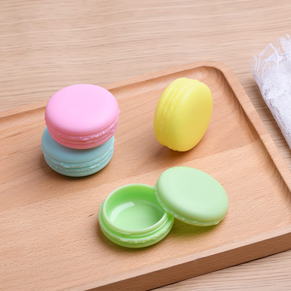 10 Pcs Colorful Plastic Makeup Containers Travel Face Cream Jars Empty Cosmetic Sample Jar Refillable Toiletries Container Cute Lotion Jars for Scrubs