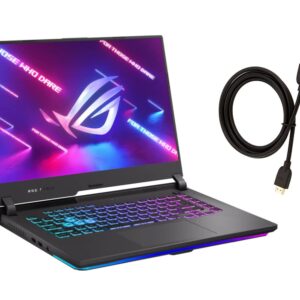 ASUS 15.6" ROG Strix G15 Laptop | AMD Ryzen 7 4800H Processor | GeForce RTX 3060 Graphics | 16GB DDR4 RAM | 512GB SSD | Backlit Chiclet Keyboard 4-Zone RGB | Windows 11 Pro | Bundle with HDMI Cable