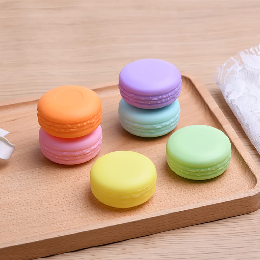 10 Pcs Colorful Plastic Makeup Containers Travel Face Cream Jars Empty Cosmetic Sample Jar Refillable Toiletries Container Cute Lotion Jars for Scrubs