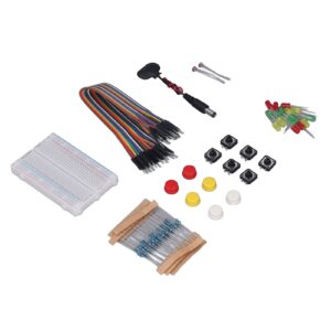 Electronic Components Assortment Kits Electronics Component Fun Kit Development Component with 400 Hole Breadboard for R3