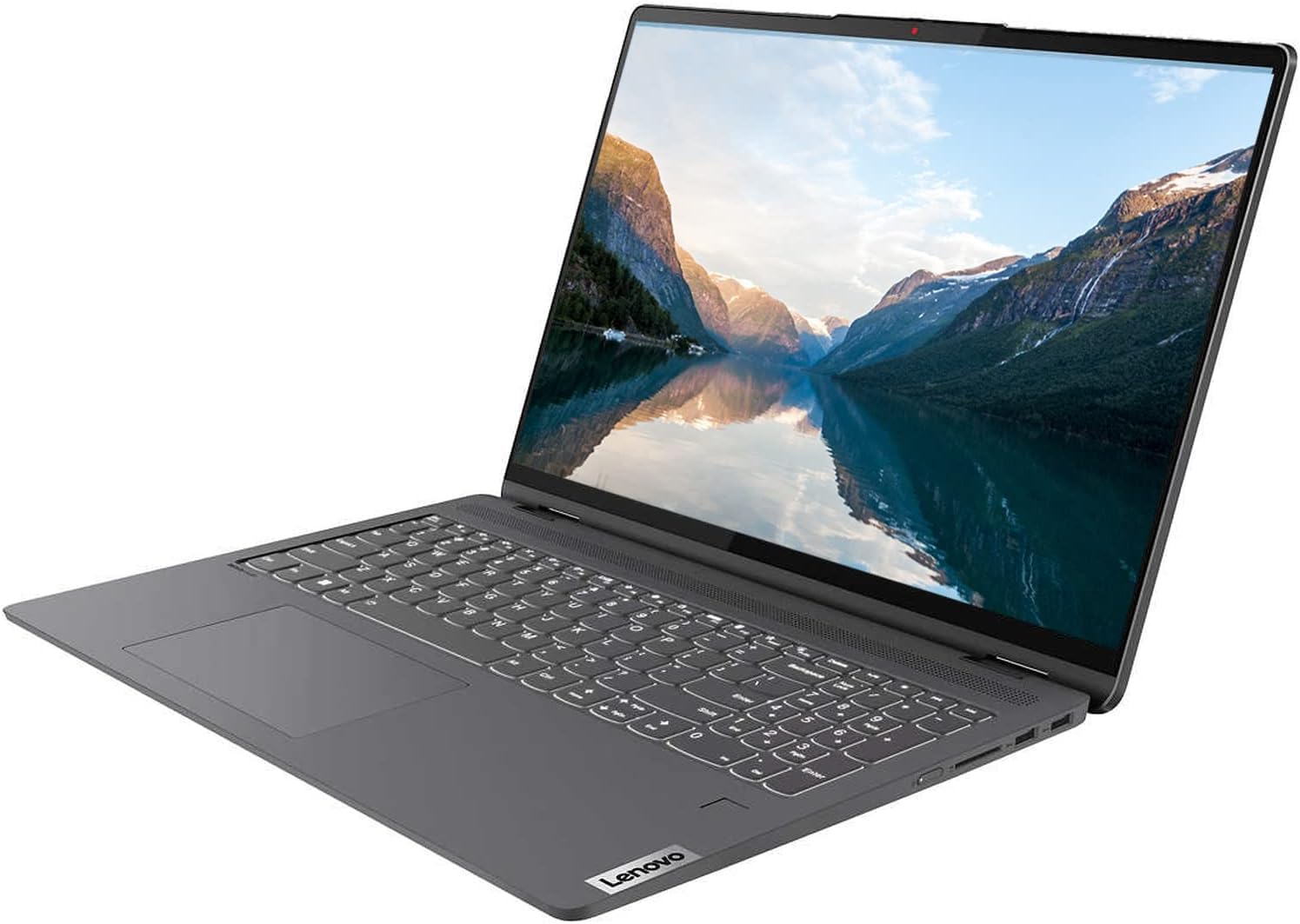 Lenovo 2023 Flex 5 16" 2.5K WQXGA (2560 x 1600) 2-in-1 Touchscreen Laptop, 12th Gen Intel 10-Core i7-1255U, 16GB RAM, 2TB PCIe SSD, Backlit KB, Fingerprint, WiFi 6, BT 5.0, Windows 11, w/Battery