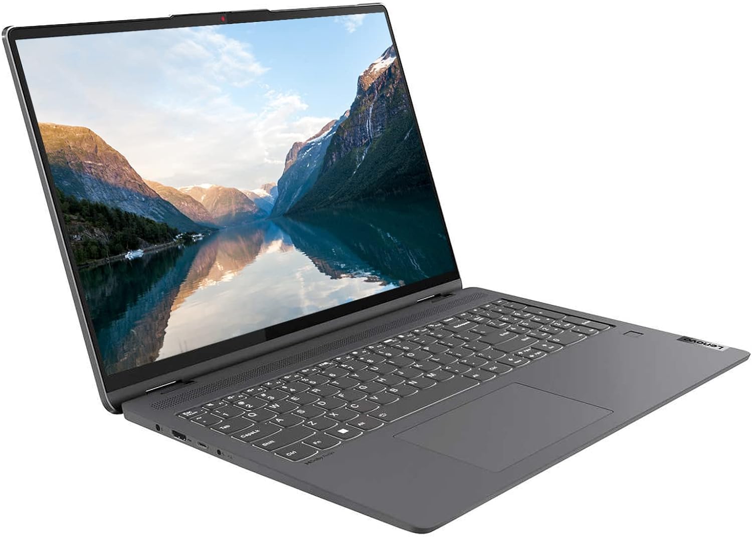 Lenovo 2023 Flex 5 16" 2.5K WQXGA (2560 x 1600) 2-in-1 Touchscreen Laptop, 12th Gen Intel 10-Core i7-1255U, 16GB RAM, 2TB PCIe SSD, Backlit KB, Fingerprint, WiFi 6, BT 5.0, Windows 11, w/Battery