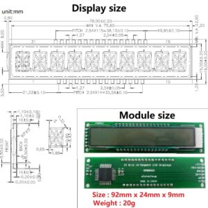 eletechsup 10 bit 16-Seg SPI LED Display Serial LCD for Ardino MGA2560 Example Sketch (no pin 4pcs)