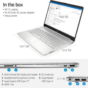 HP 15.6" Full HD Business Laptop,Quad Core Intel i5-1135G7 (Upto 4.2GHz), 16GB RAM, 512GB SSD, Iris Xe Graphics HD Webcam, WiFi 6, Bluetooth, Long Hour Battery, Windows 11 Pro,w/WULIC Accessories