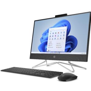 HP 22-dd0133w 21.5" FHD All-in-One Intel Pentiumn J5040 2.0GHz 4GB RAM 128GB SSD Windows 11 Home S Mode Jet Black (Renewed)