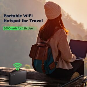 GlocalMe U3 4G LTE Mobile Hotspot with Protective Travel Case