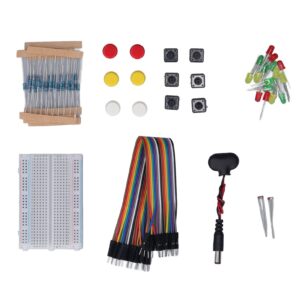 Electronic Components Assortment Kits Electronics Component Fun Kit Development Component with 400 Hole Breadboard for R3