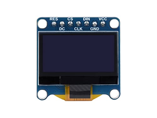 waveshare 0.96inch OLED Display Module, 128×64 Resolution, SPI / I2C Communication, Yellow&Blue Version