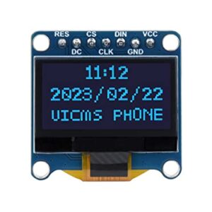 waveshare 0.96inch OLED Display Module, 128×64 Resolution, SPI / I2C Communication, Blue Version