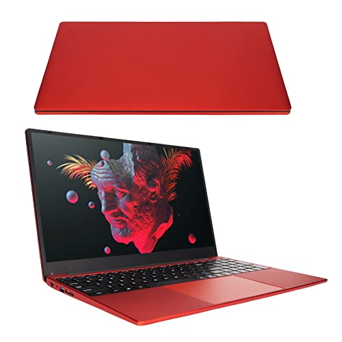 GOWENIC 15.6in Laptop, Notebook Computer Designed with N5095 CPU and Equipped with 8GB RAM, 128GB SSD, 1920x1080 HD, Touchpad, adopts for Win11 Home S Mode, Red