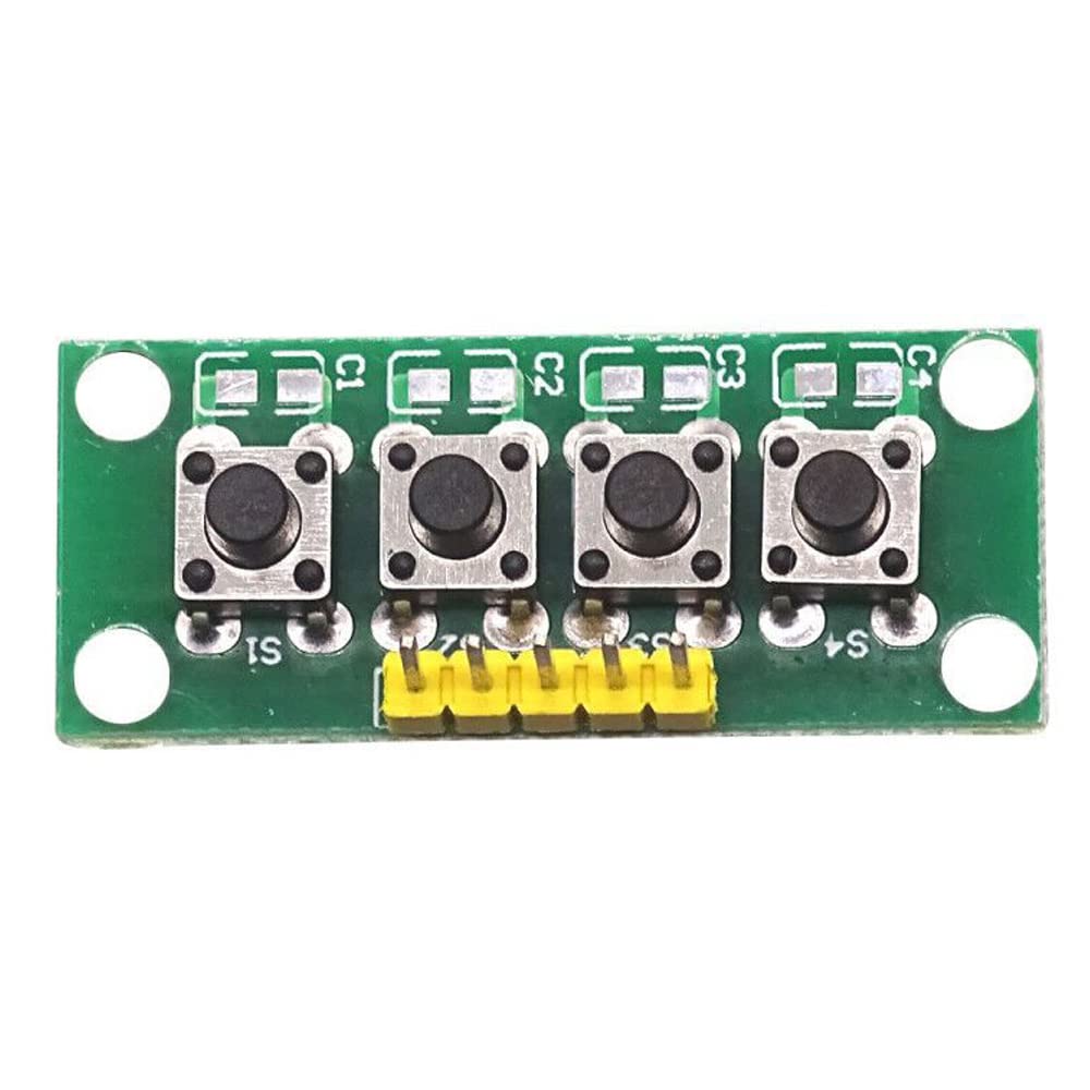 DIY Kit 1x4 4 Independent Key Button Keypad Keyboard Module Mcu for Arduino Student Class Design Graduation Project Experiment