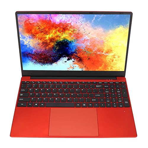 GOWENIC 15.6in Laptop, Notebook Computer Designed with N5095 CPU and Equipped with 8GB RAM, 128GB SSD, 1920x1080 HD, Touchpad, adopts for Win11 Home S Mode, Red