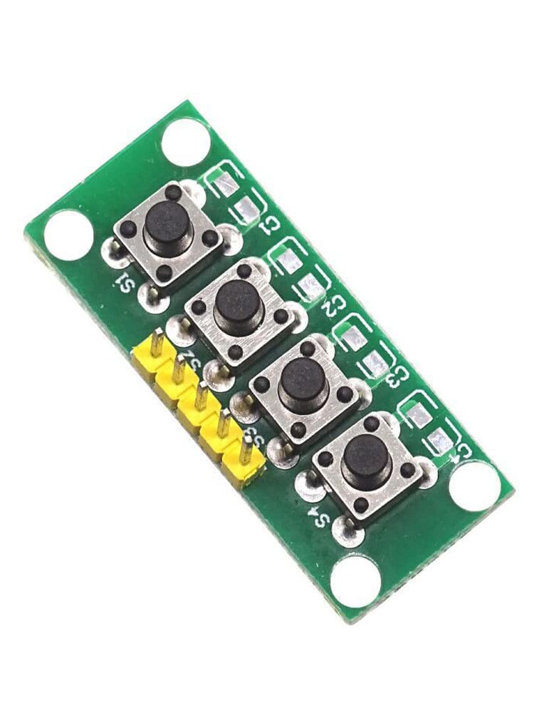 DIY Kit 1x4 4 Independent Key Button Keypad Keyboard Module Mcu for Arduino Student Class Design Graduation Project Experiment