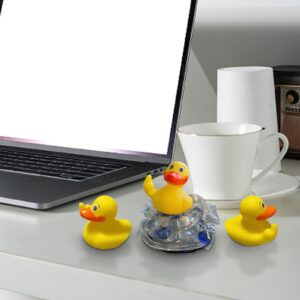 Rubber Ducks, 2.28" Middle Finger Rubber Duck, Cute Small Rubber Ducks Funny Rubber Ducky Car Accessories for Car Dashboard Decorations (5 Pack)