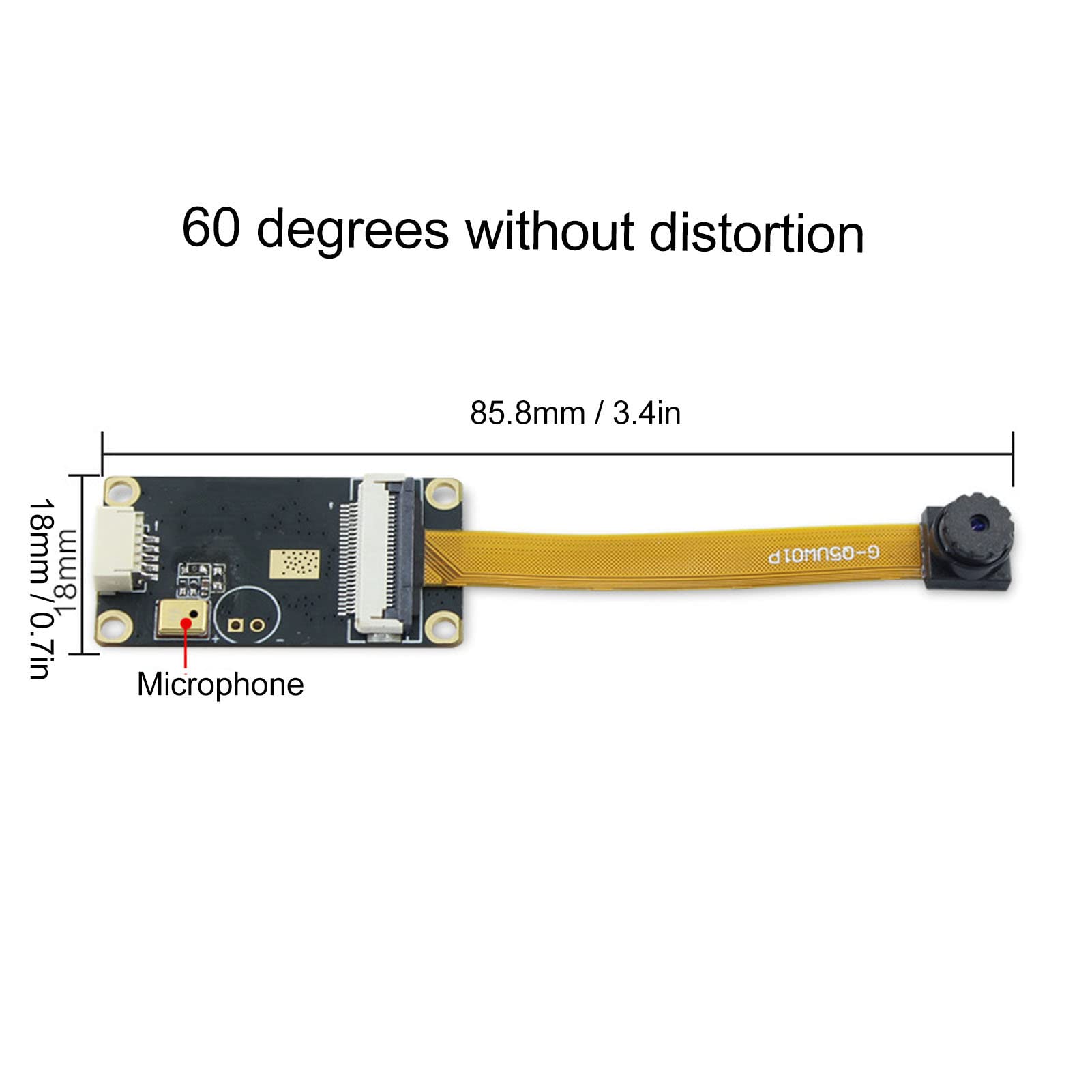 HD USB Camera Module, Embedded Fixed Focusless 5MP Industrial Equipment Camera Board OV5640 Industrial Component