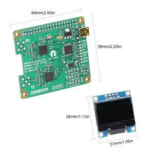 BUZHI MMDVM Duplex Hot Board, MMDVM Duplex Hot Board with OLED Display Support DMR P25 D Star Mini Relay Module Support UHF VHF for Raspberry Pi