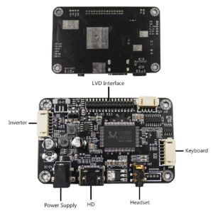 VSDISPLAY 10.4Inch IPS LCD 1024x768 Screen with HD-MI Audio Controller Board & 12V DC 2A Power Adapter US Plug