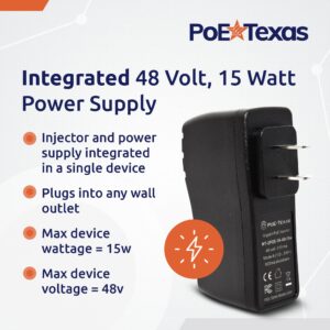 PoE Texas Raspberry Pi PoE Hat and Poe Texas PoE Injector - Single Port Power Over Ethernet Passive PoE Adapter