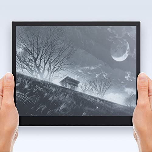 Dpofirs 9.7inch E Paper Screen, 1600x1200 180 Wide Angle Tempered Glass E Paper Monitor, Contrast Adjustment, Eye Protection Ink Display Supports Wins OS x OS Linux Android