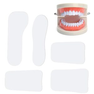 5pcs Dental Mirrors, Dental Orthodontic Intraoral Photographic 2-sided Reflector Mirror for Clinic Dentist