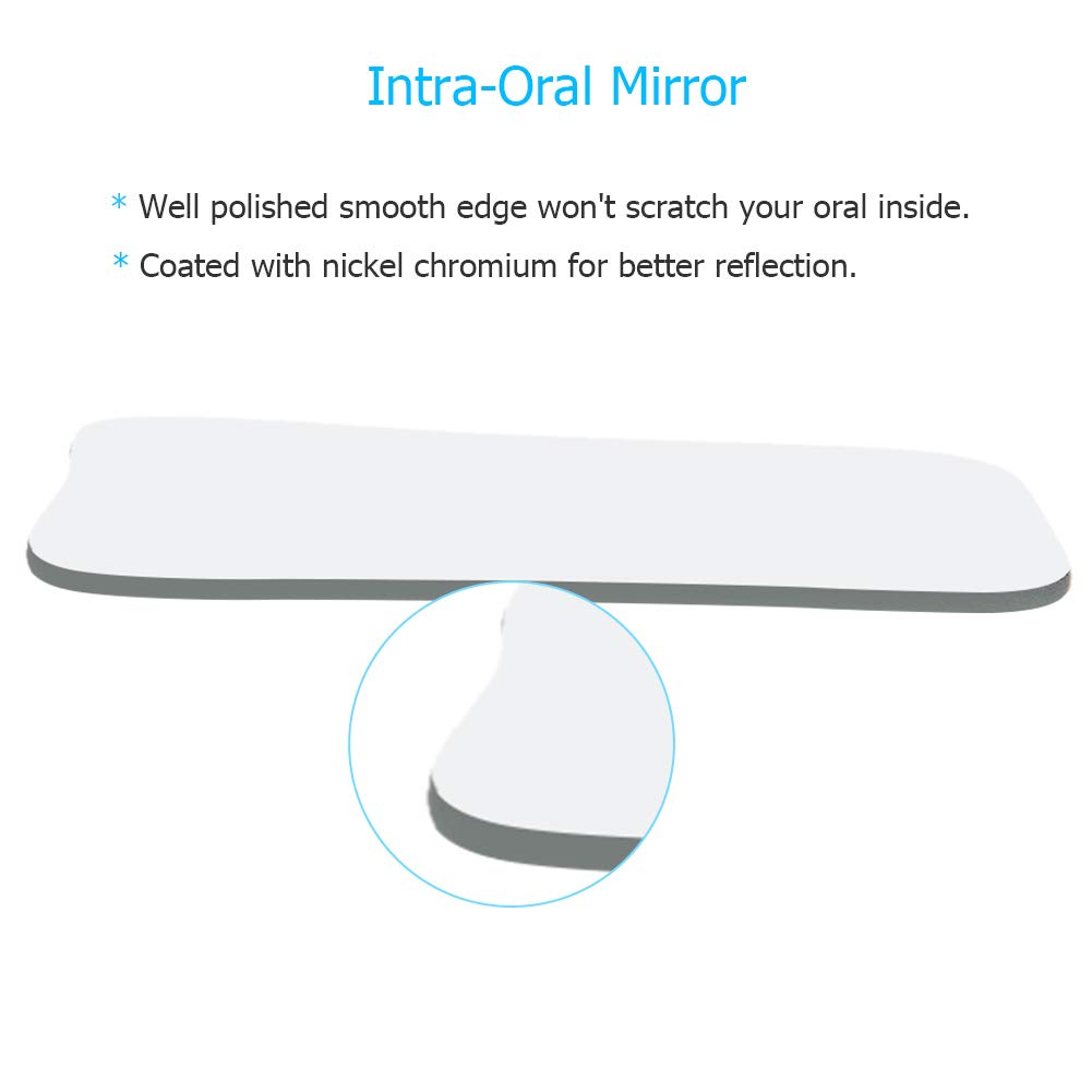 5pcs Dental Mirrors, Dental Orthodontic Intraoral Photographic 2-sided Reflector Mirror for Clinic Dentist