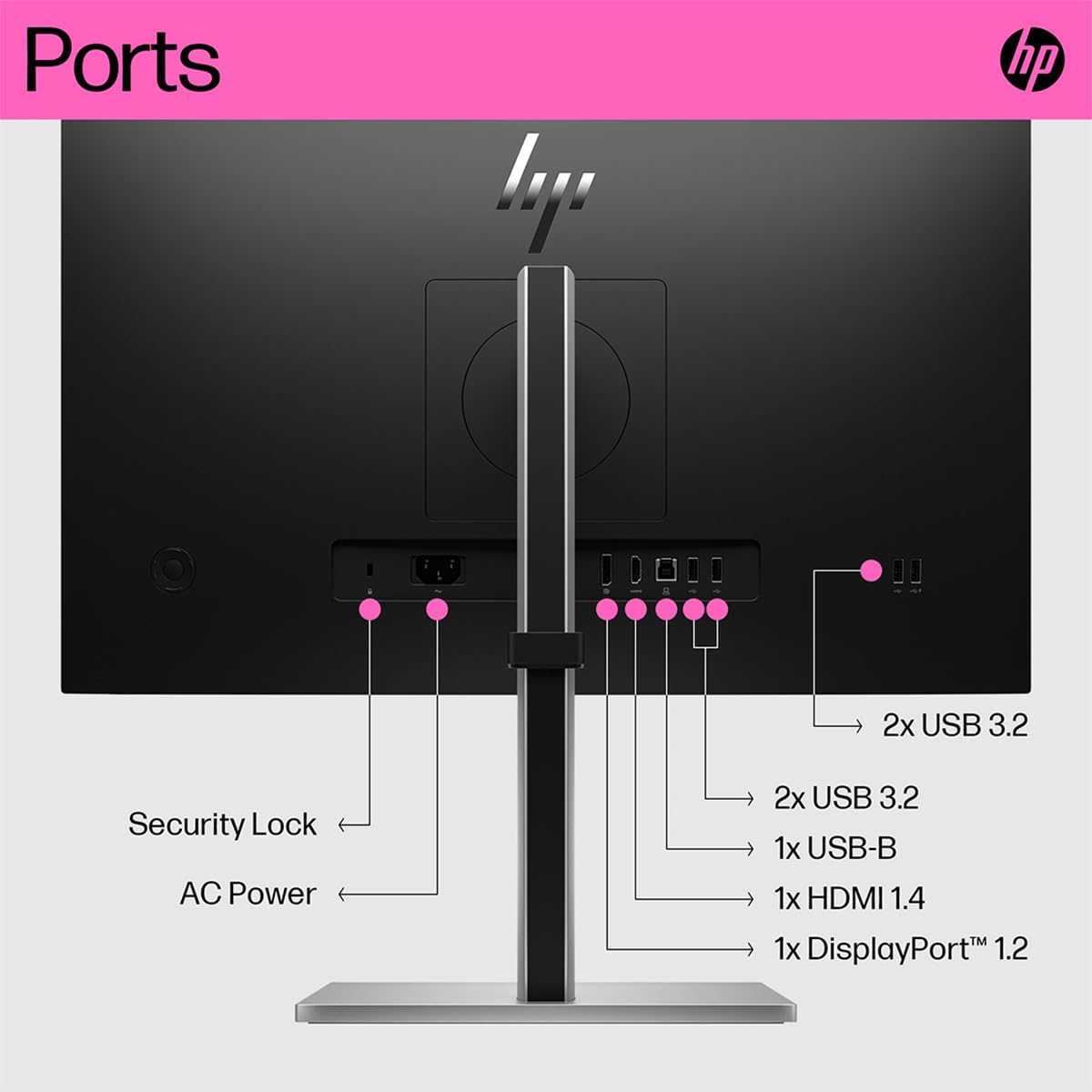 HP Smart Buy E24T G5 Touch FHD Monitor, Black