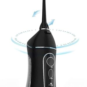 GIENEX Water Flosser Cordless for Teeth, 200ML Professional Dental Oral Irrigator, Portable and Rechargeable IPX7 Waterproof ，Teeth Cleaner for Home Travel, Braces and Bridges Care