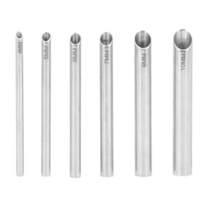 6pcs Body Jewelry Piercing Receiver 4mm 5mm 6mm 7mm 9mm 10mm, Stainless Steel Piercing Receiving Tubes