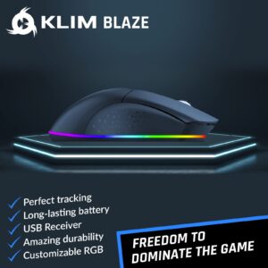 KLIM Blaze & Shift Bundle - New 2024 - Wireless Gaming Keyboard and Mouse Combo - Wireless Mechanical Keyboard Hotswap 65% - RGB Gaming Mouse Wireless - Long-Lasting Built-in Battery