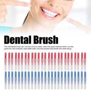 Braces Flossers,Braces Kit,50Pcs Interdental Brush Tooth Floss Tooth Cleaning Tool Toothpick Dental Flossing Brush Oral Dental Hygiene Dental Flosser