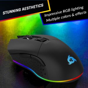 KLIM Blaze & Shift Bundle - New 2024 - Wireless Gaming Keyboard and Mouse Combo - Wireless Mechanical Keyboard Hotswap 65% - RGB Gaming Mouse Wireless - Long-Lasting Built-in Battery