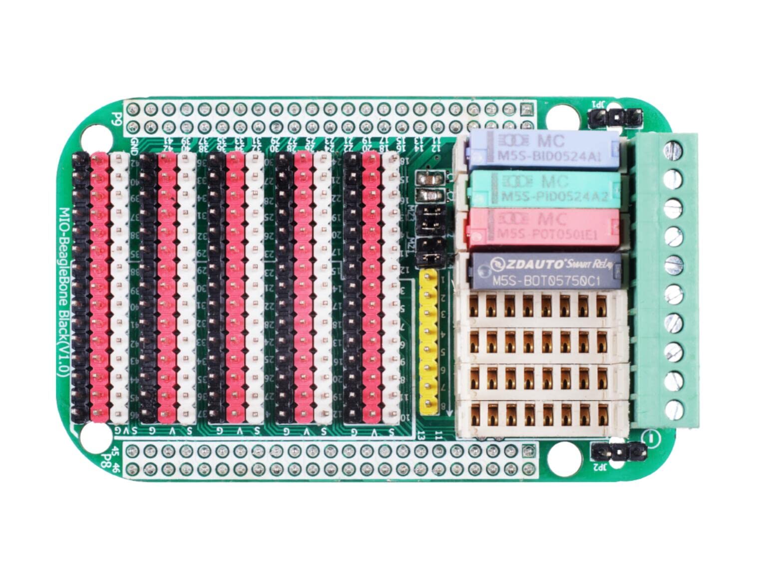 NGW-1set Starter-Kit with Expansion Board Compatible with BeagleBone Black Development Board, 4 M5S I/O modules and PLC