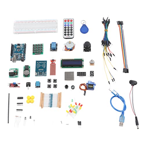 Development Board Kit, LCD Display 4 Bit 7 Segment Electronic Projects Starter Kit Simple Regulation High Conversion Efficiency Reliable for Industrial