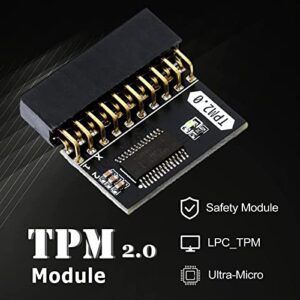 20Pin Encryption Security Module, Perfect Replacement PCB Material Standalone Crypto Processor TPM 2.0 Encryption Security Module Practical for Home