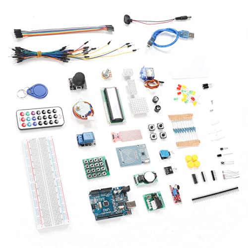 Development Board Kit, LCD Display 4 Bit 7 Segment Electronic Projects Starter Kit Simple Regulation High Conversion Efficiency Reliable for Industrial