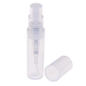 5 pcs refillable bottles liquid container empty spray bottle 2ml 3ml 5ml sample bottles cosmetics bottle clear atomizer bottles(2ml)