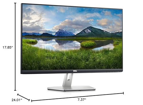 Dell S2721H 27 inchs Monitor - 27" IPS LED FHD, AMD FreeSync, HDMI, Built in Speakers, VESA Certified, Silver