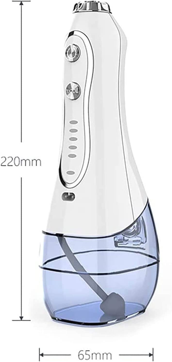 GIENEX Water Flosser Cordless Dental Oral Irrigator - 300ML Portable and Rechargeable IPX7 Waterproof 5 Modes Water Flosser with Cleanable Water Tank for Home and Travel, Braces & Bridges Care