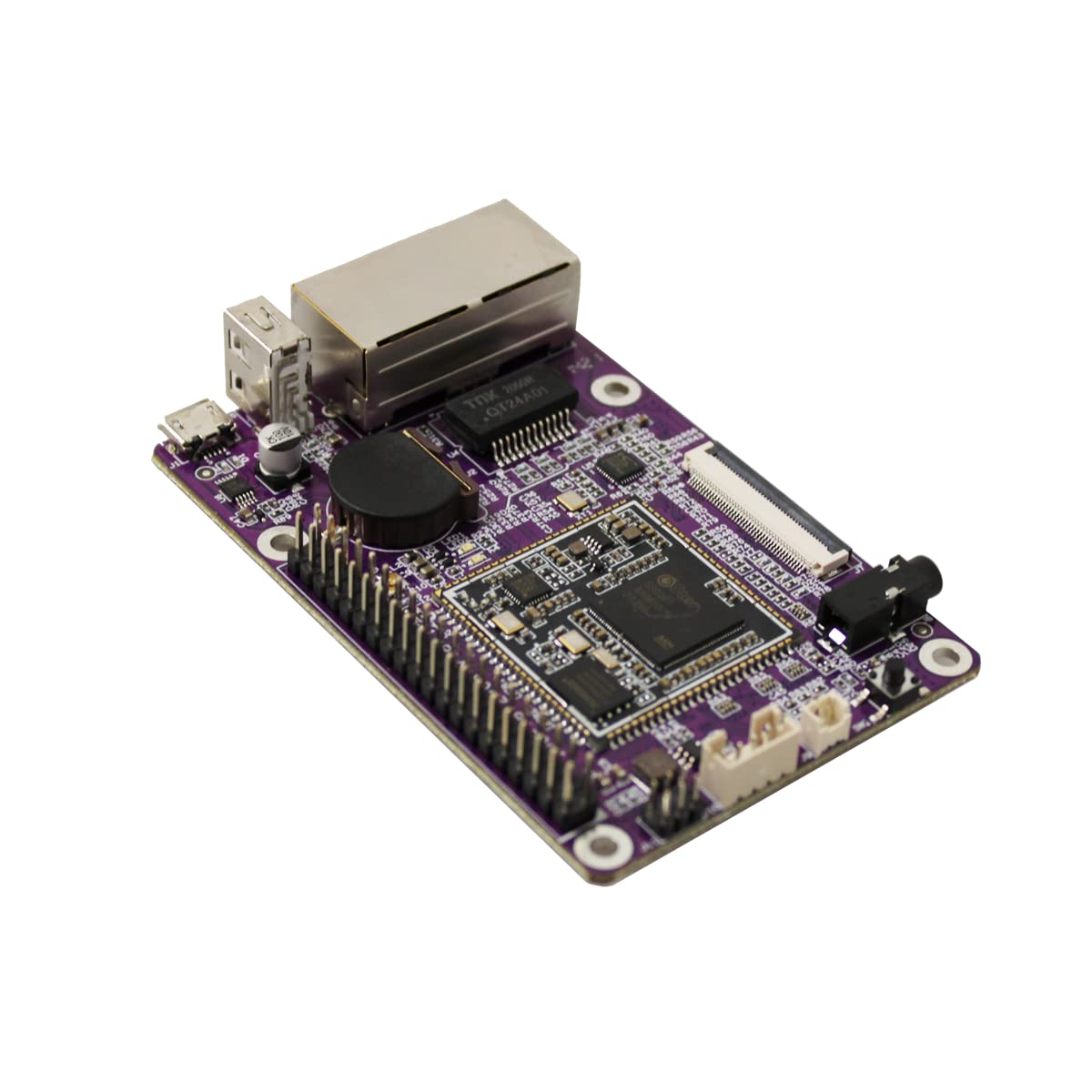 NGW-1pc Dual Ethernet Linux SBC Development Board Based SSD201/SSD202, 1.2G - Compatible with Raspberry Pi (1, IDO-SBC2D06-V2A-22W)