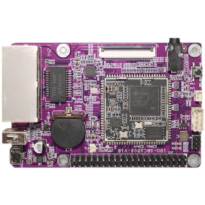 NGW-1pc Dual Ethernet Linux SBC Development Board Based SSD201/SSD202, 1.2G - Compatible with Raspberry Pi (1, IDO-SBC2D06-V2A-22W)